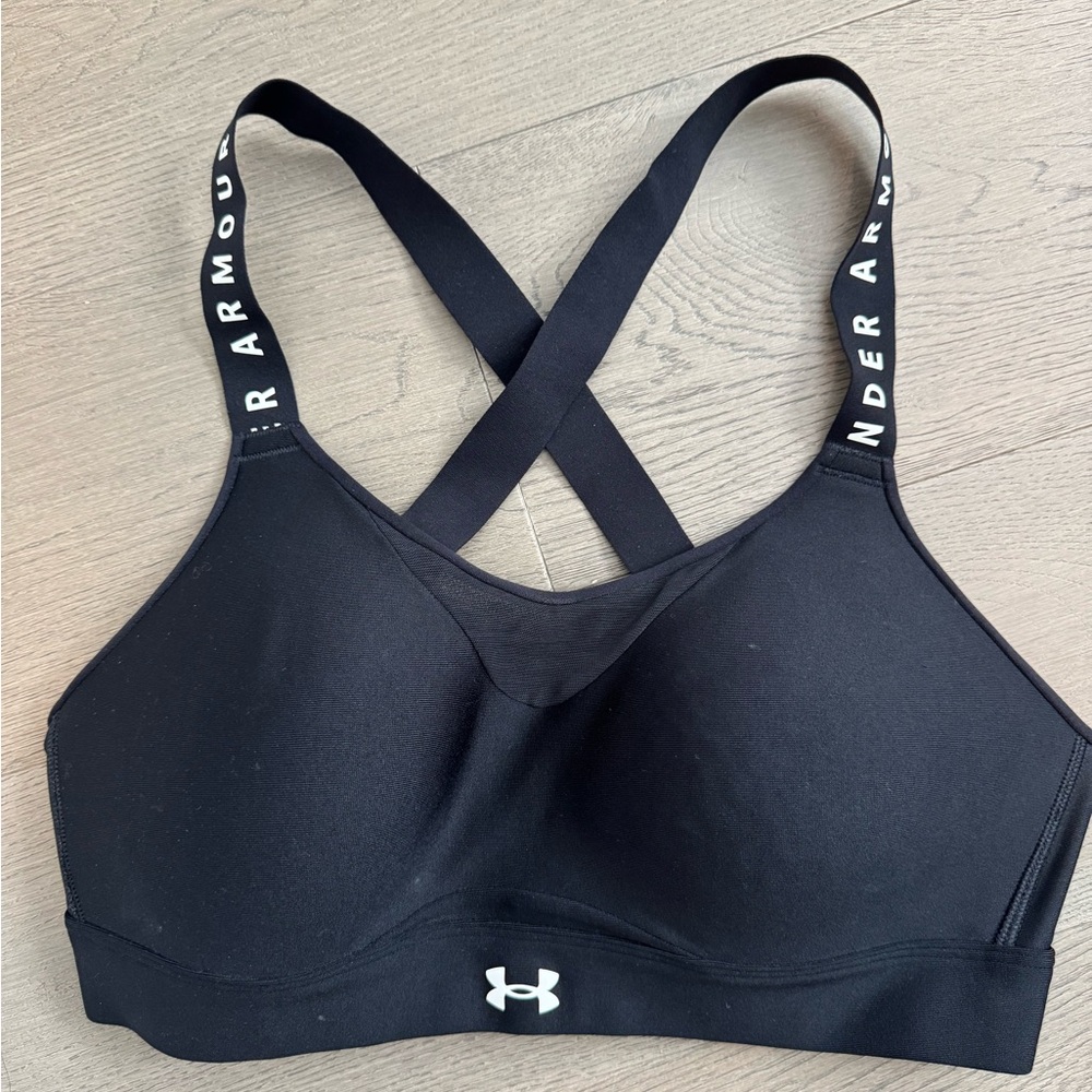 Under Armour Black Sports Bra Criss-Cross Straps